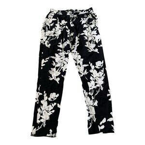 Nue Options black & white printed casual pants size XS Petite